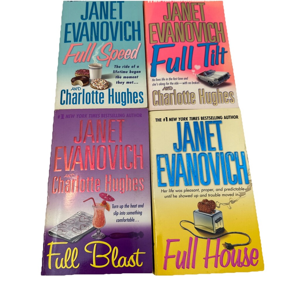 FULL Series, Lot 4 PB Books, by Janet Evanovich & Charlotte Hughes Tilt Blast